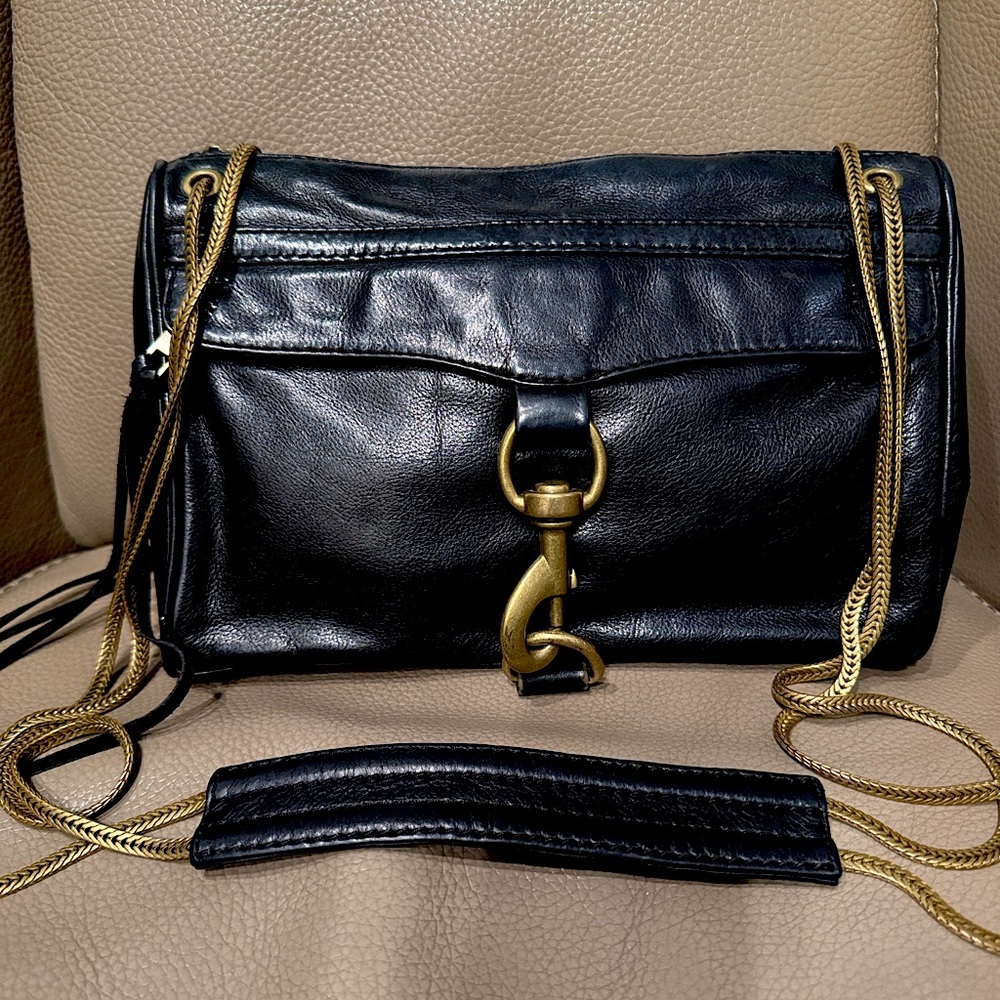 Rebecca Minkoff antiqued M.A.C. Crossbody leather bag. Barely used.